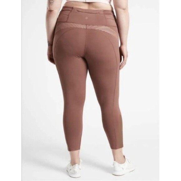 NWT $109 1X Plus Size Athleta Allyson Felix Hearth Rose Legend 7/8 Tight #980386 - Picture 2 of 14